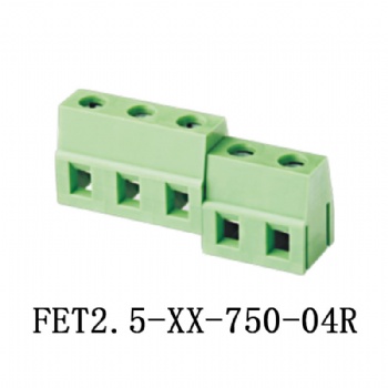 FET2.5-XX-750-04R PCB spring terminal block