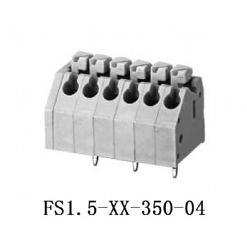 FS1.5-XX-350-04 PCB spring terminal block