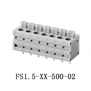 FS1.5-XX-500-02 PCB spring terminal block