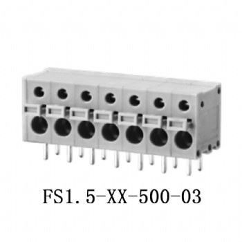 FS1.5-XX-500-03 PCB spring terminal block