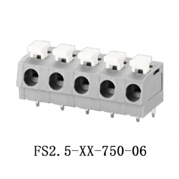FS2.5-XX-750-06 PCB spring terminal block