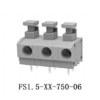 FS1.5-XX-750-06 PCB spring terminal block