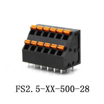 FS2.5-XX-500-28H-PCB spring terminal block
