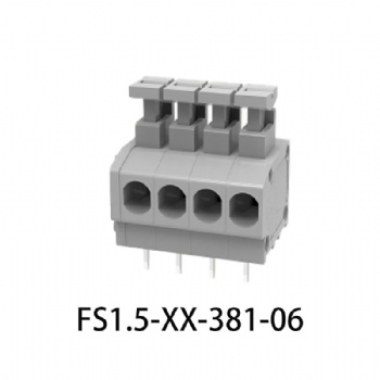 FS1.5-XX-381-06 PCB spring terminal block