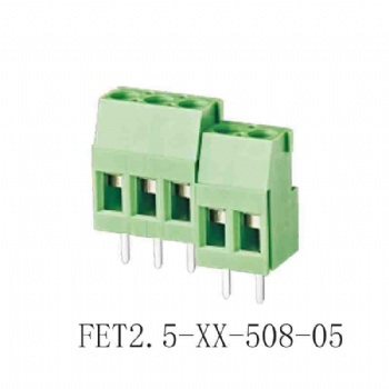 FET2.5-XX-508-05 PCB Screw terminal block