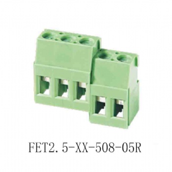 FET2.5-XX-508-05R PCB Screw terminal block