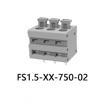FS1.5-XX-750-02 PCB spring terminal block
