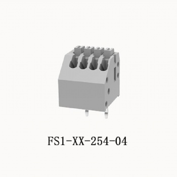 FS1-XX-254-04 PCB spring terminal block