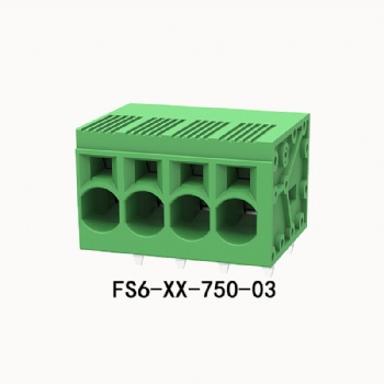 FS6-XX-750-03 PCB spring terminal block
